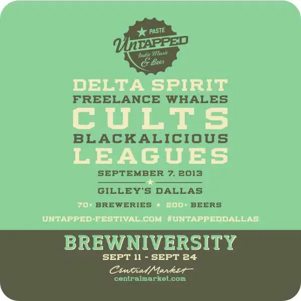 Untapped Dallas, beer coasters, custom beer coasters, beer festivals